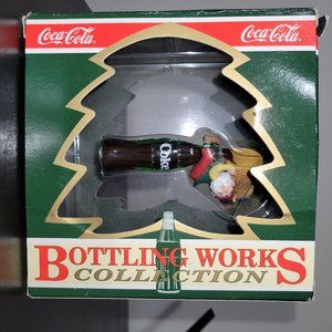 Coca Cola Bottling Works Collection Christmas Ornament Fill 'er Up Elf